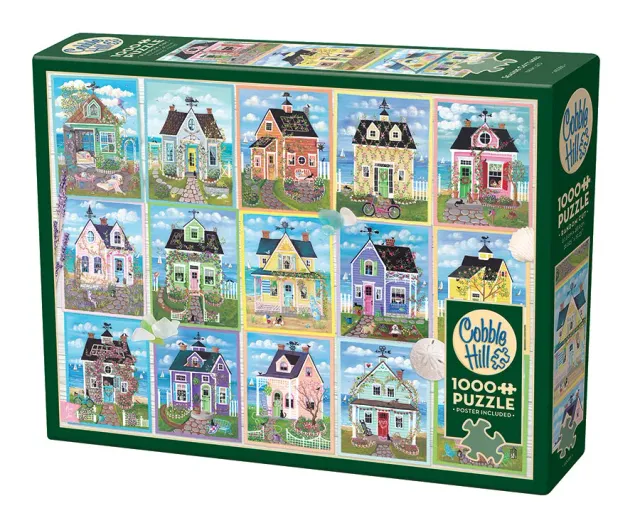 Cobble Hill Seaside Cottages puzzle 1000 piese