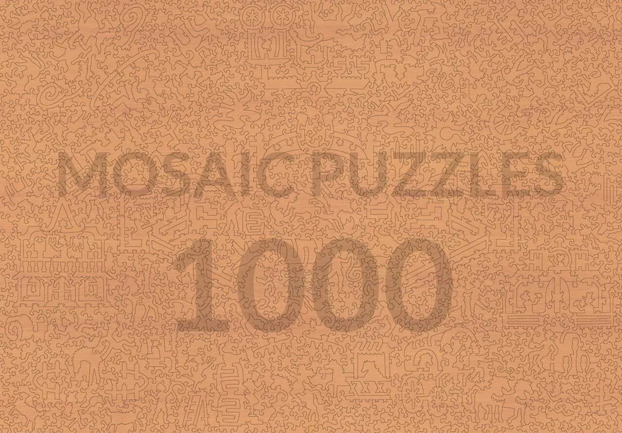 Mosaic Puzzles Riders of Texas puzzle lemn 500 piese cai