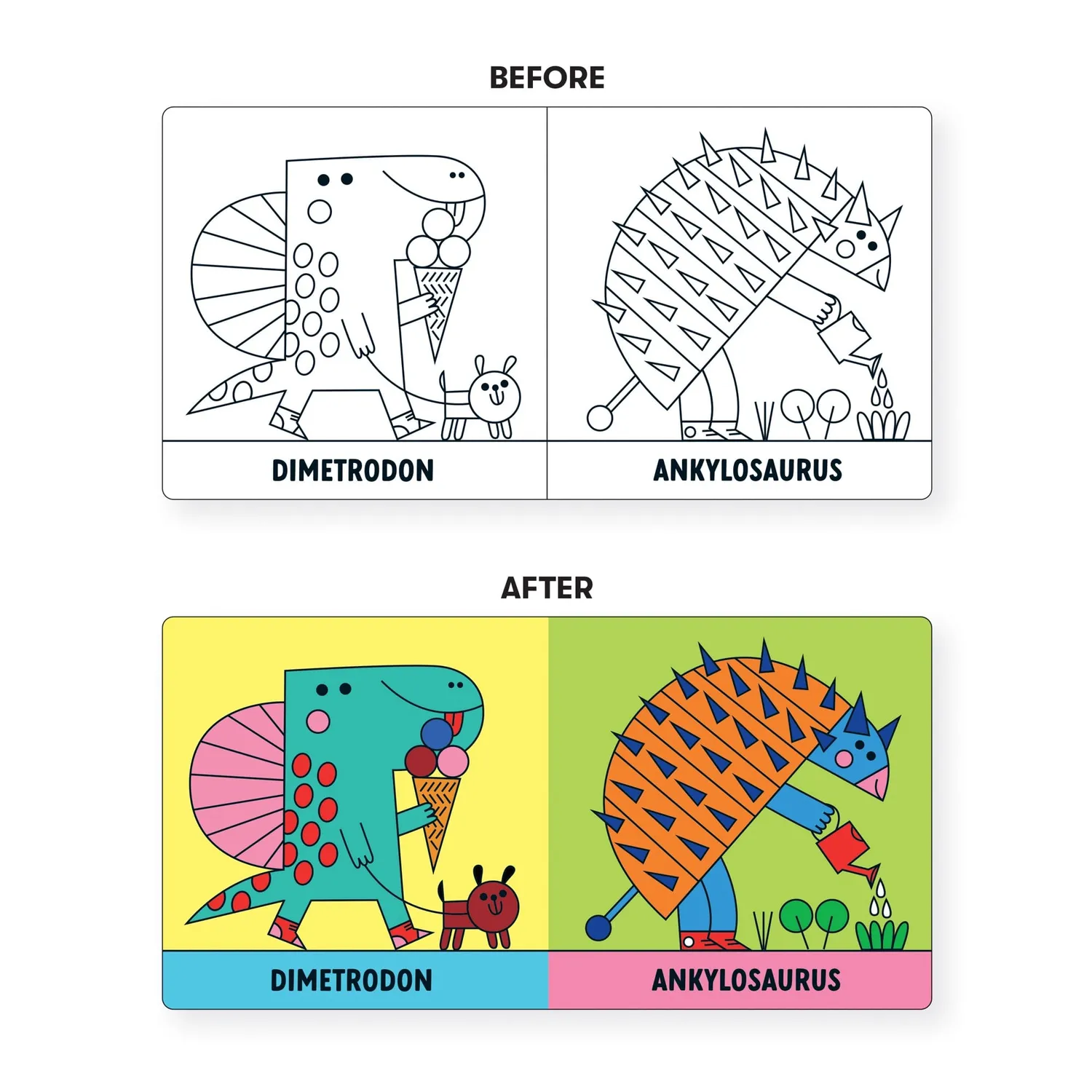 Mudpuppy Rub-a-Dub Dinos! carte de baie magica