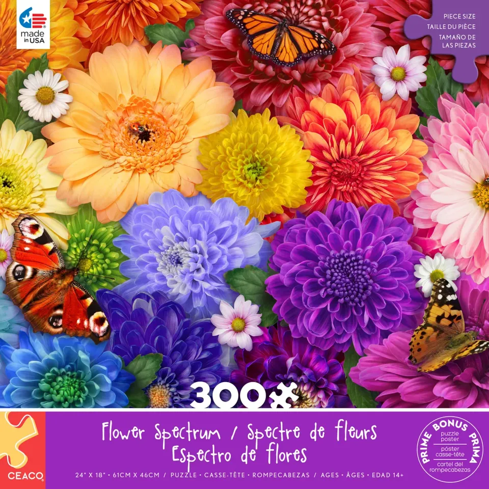 Ceaco Flower Spectrum puzzle 300 piese mari flori