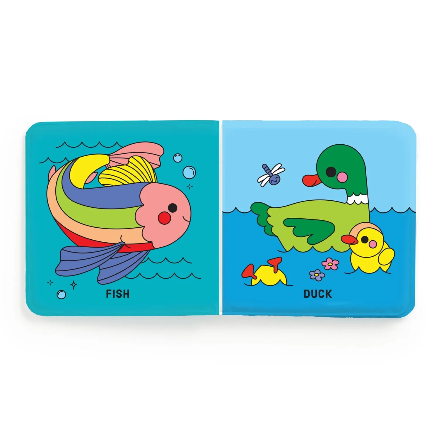Mudpuppy Pond Friends Color Magic carte de baie 1+ an