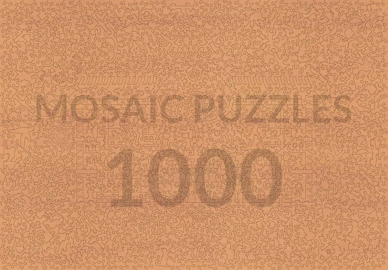 Mosaic Puzzles Painter's Greenhouse puzzle lemn 1000 piese