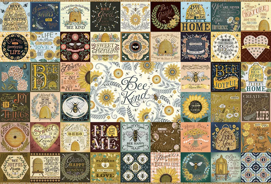 Cobble Hill Bee Kind puzzle 2000 piese albine