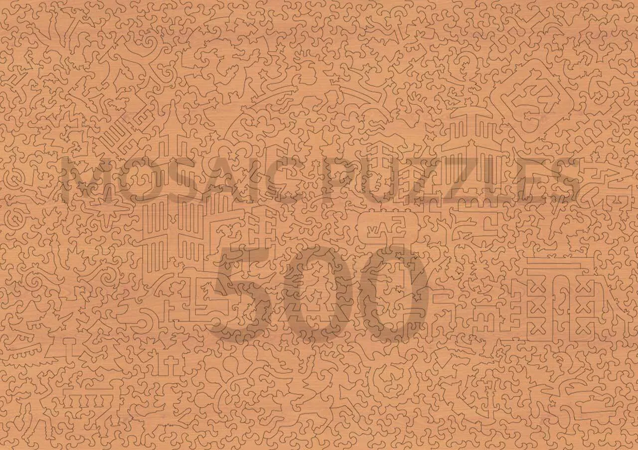 Mosaic Puzzles Christmas Lights puzzle 50 piese oras