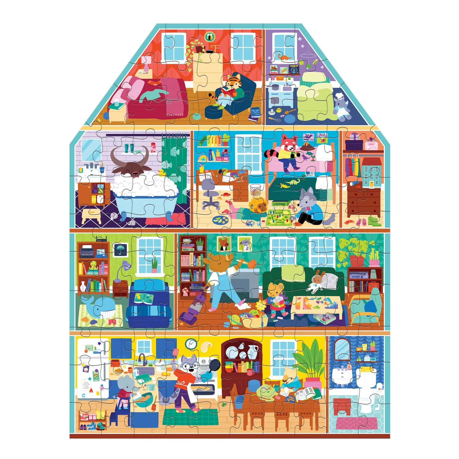 Mudpuppy My House My Home puzzle casa 100 piese