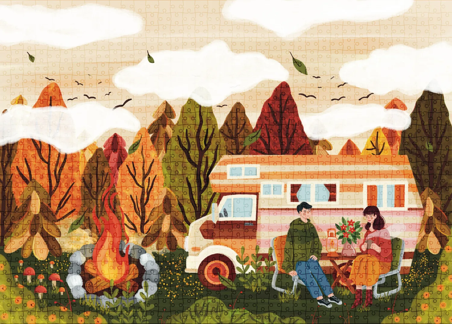 Muno Puzzle Camper puzzle 1000 piese toamna