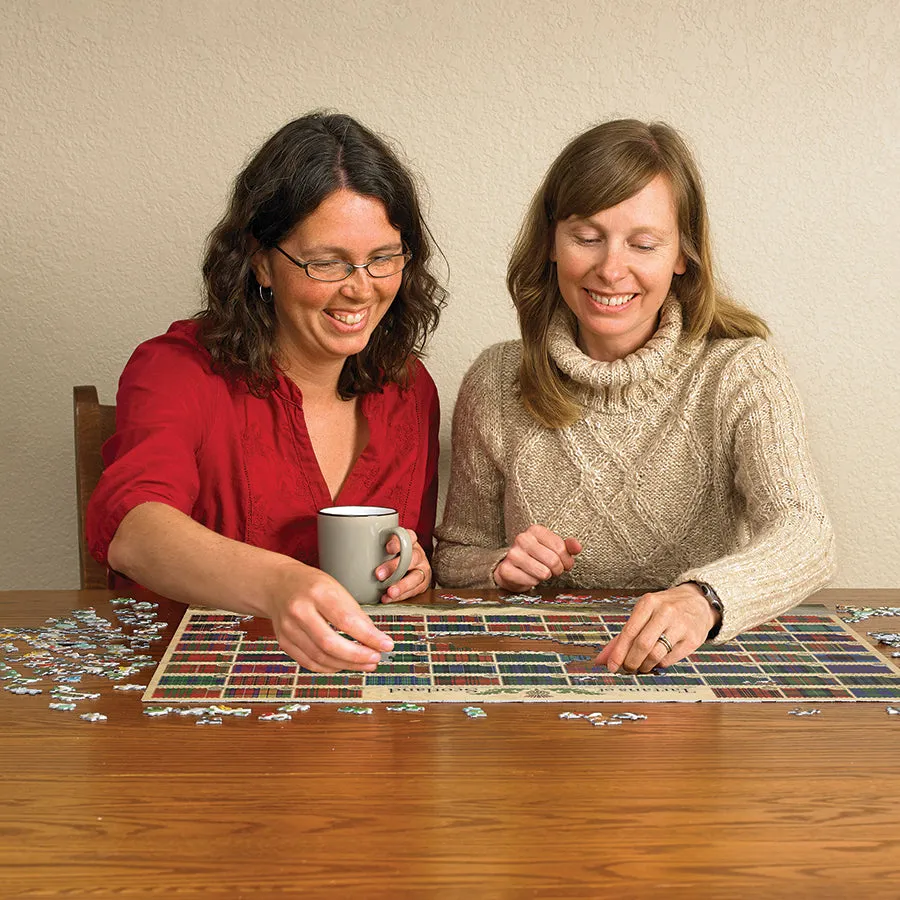 Cobble Hill Tartans of Scotland puzzle 1000 piese scoțian