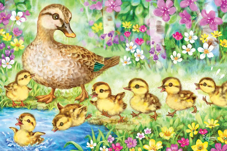 Cobble Hill Ducklings puzzle podea 35 piese rătute