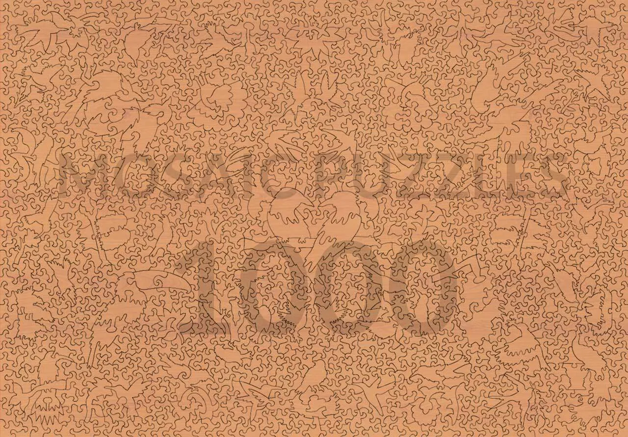 Mosaic Puzzles Birdwatching puzzle lemn 500 piese cu pasari