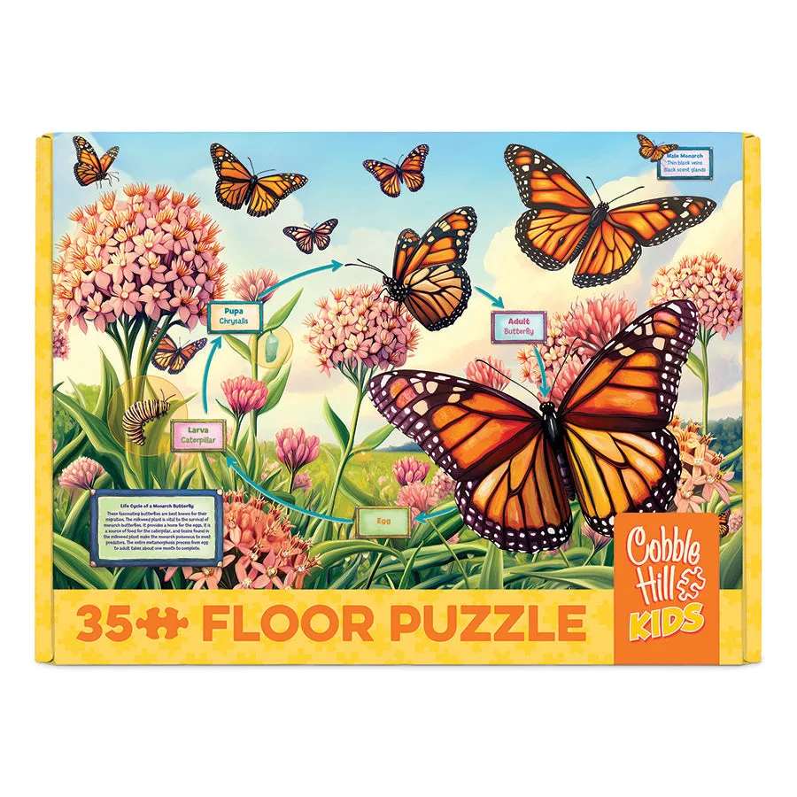 Cobble Hill Life Cycle of a Monarch puzzle podea 35 piese