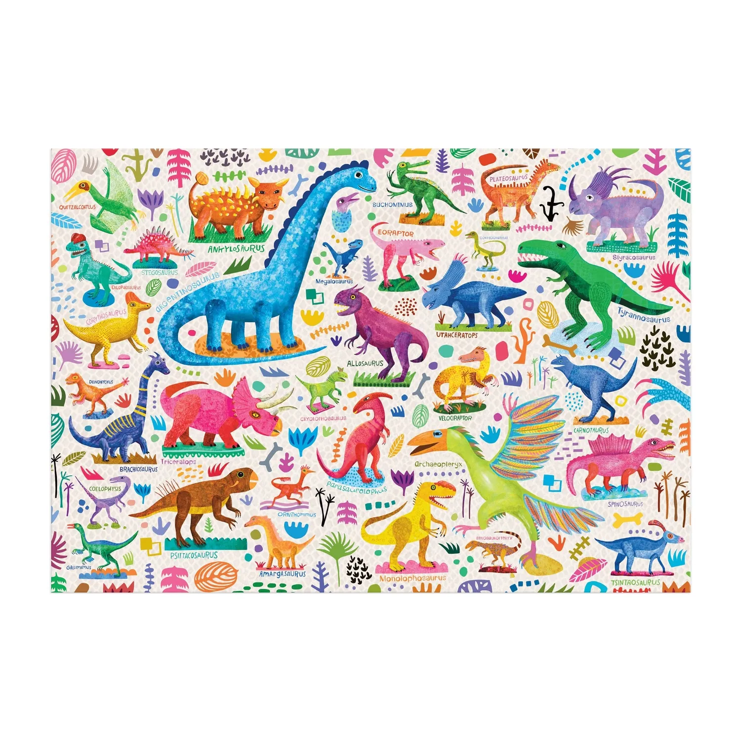 Mudpuppy Mighty Dinosaurs puzzle 100 piese dinozauri