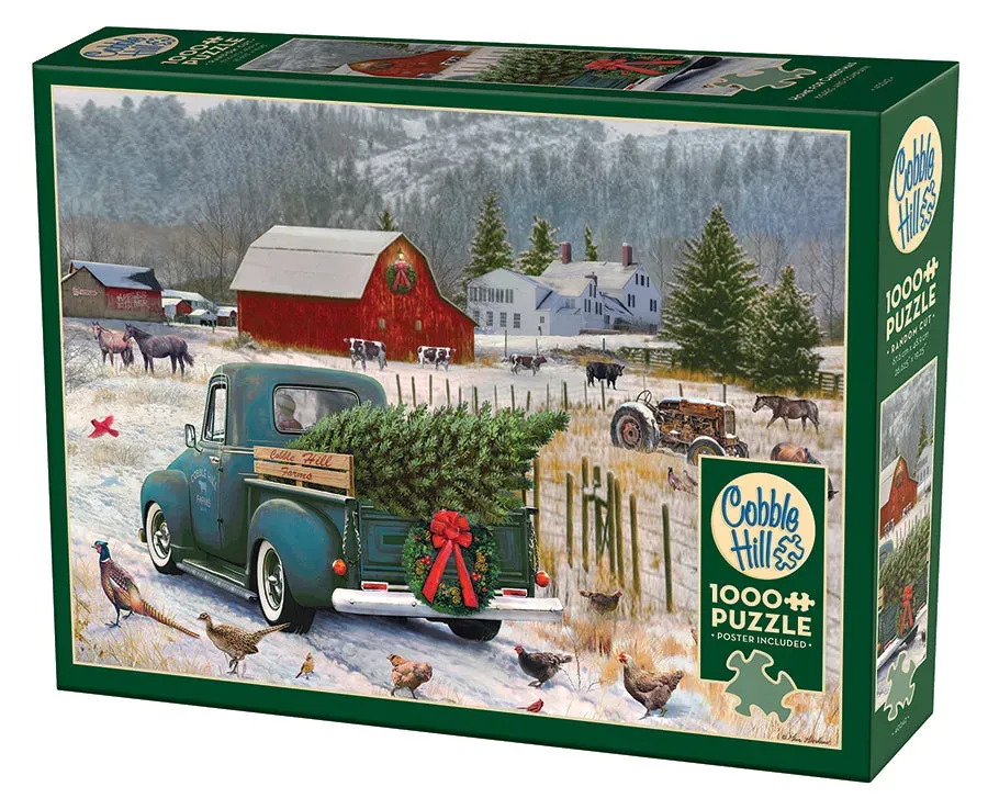 Cobble Hill Home for Christmas puzzle 1000 piese iarna