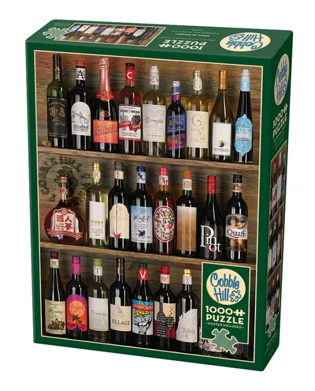 Cobble Hill Wine Alphabet puzzle 1000 piese vin