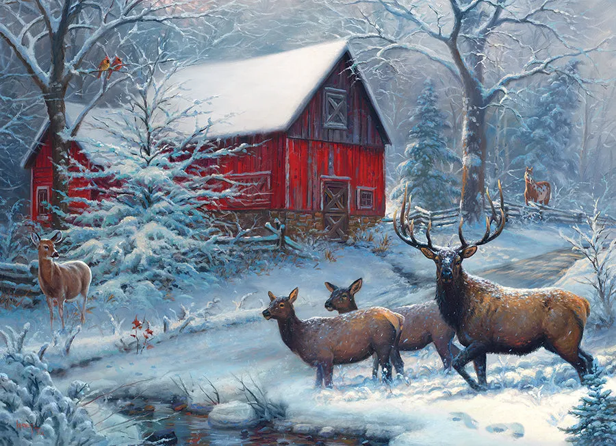 Cobble Hill Winter Magic 40128 puzzle 1000 piese iarnă
