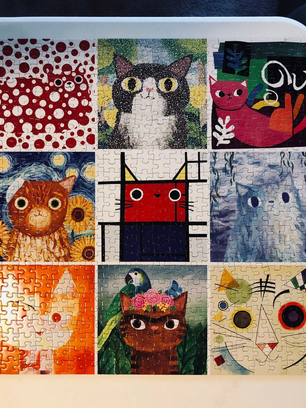 Mudpuppy Artsy Cats puzzle 500 piese pisici