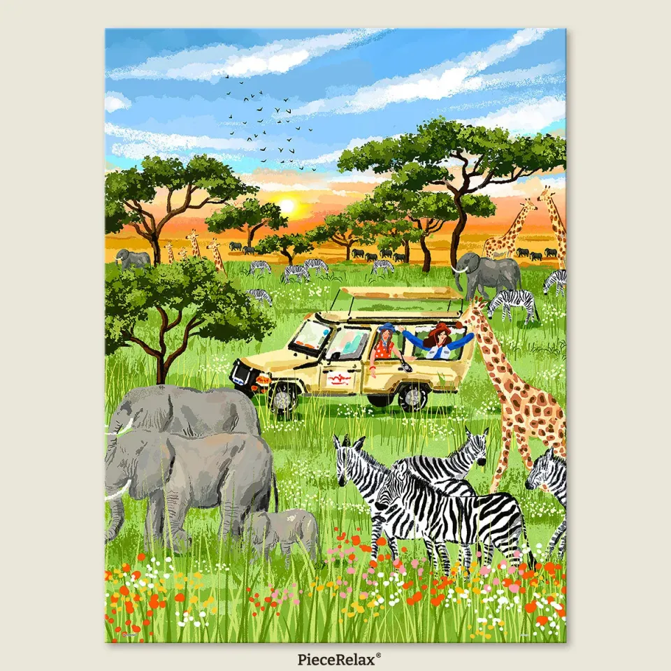 PieceRelax PieceClicks African Savanna U1338 puzzle 1000 piese safari
