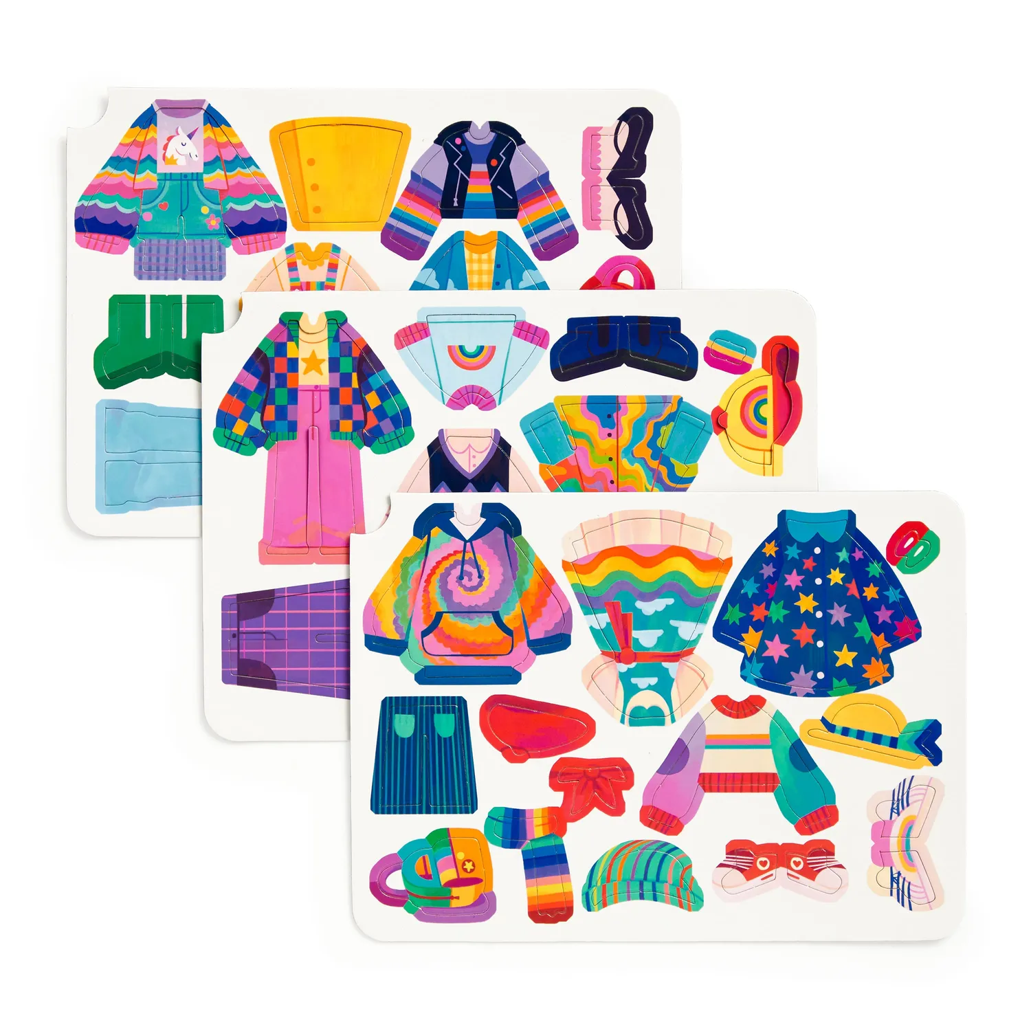 Mudpuppy Rainbow Fashion set magnetic 45 magneți