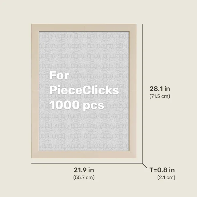 PieceRelax PieceClicks ramă puzzle 1000 piese Oatmeal