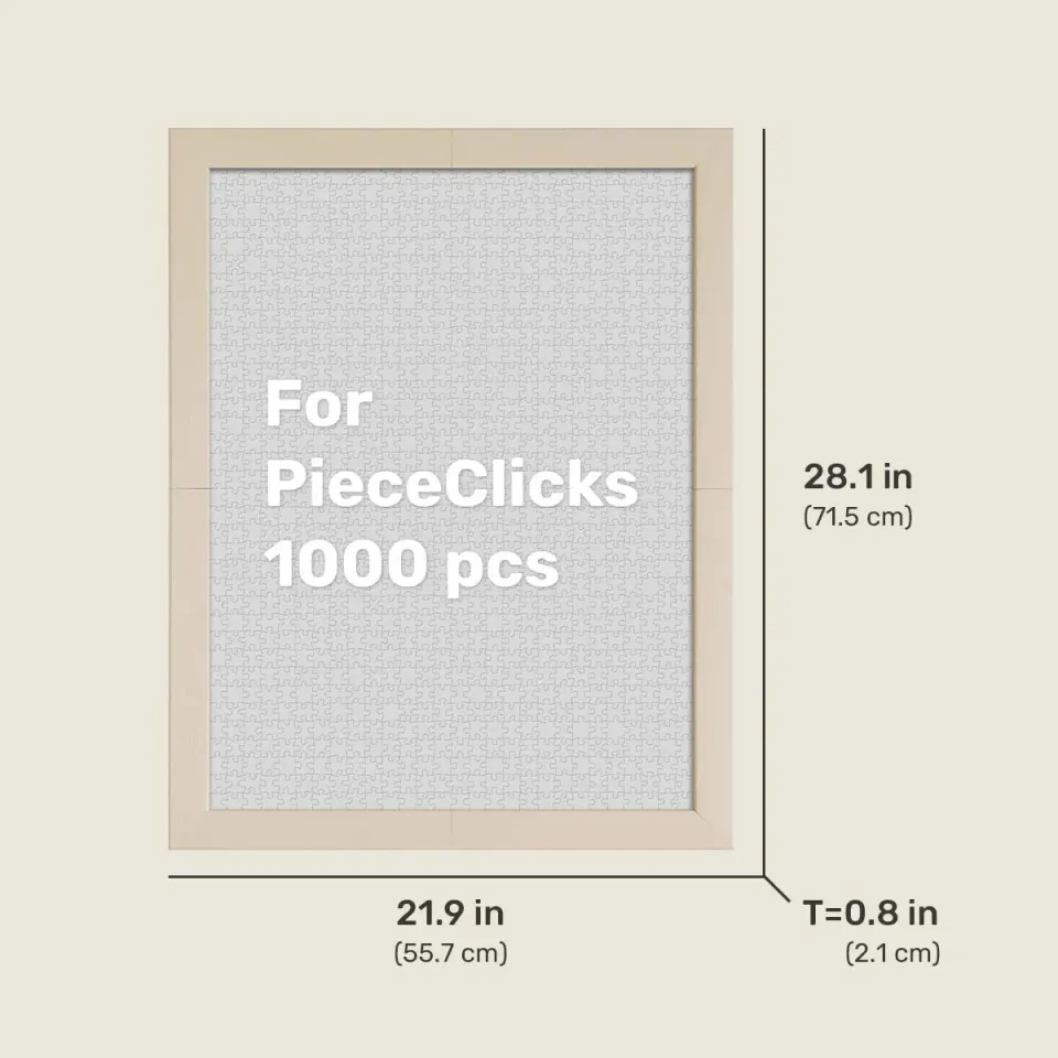 PieceRelax PieceClicks ramă puzzle 1000 piese Oatmeal