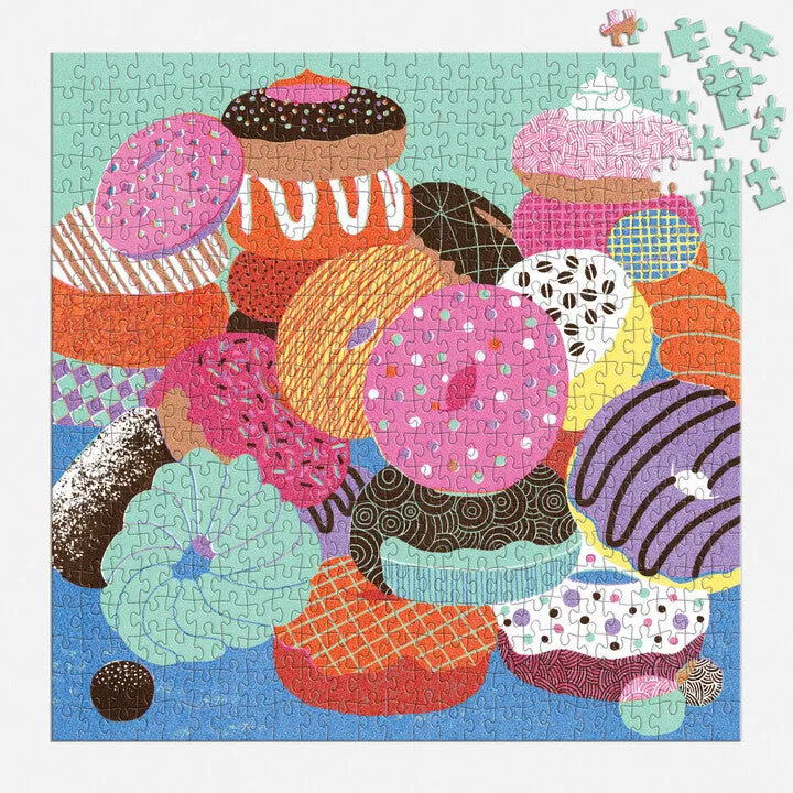 Mudpuppy Donut Club puzzle 500 piese gogoși