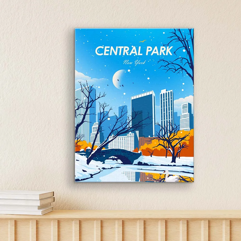 PieceRelax Central Park HN1404 puzzle canvas iarna