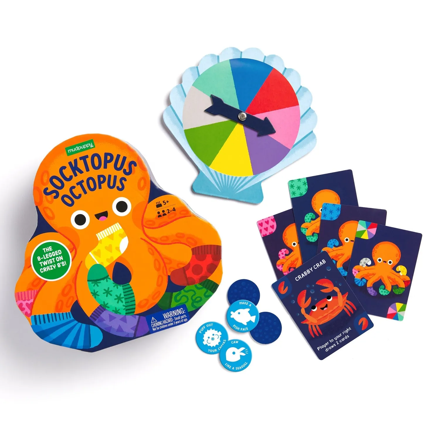 Mudpuppy Socktopus joc de societate 2-4 jucatori