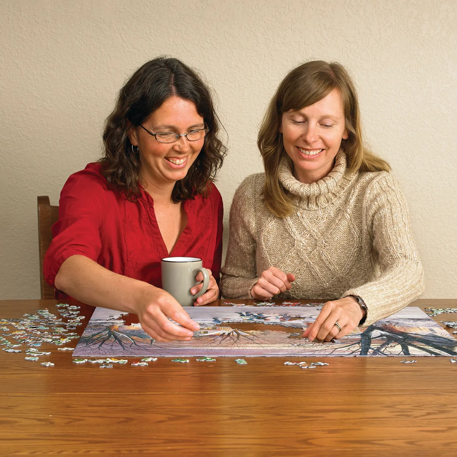 Cobble Hill Hometown Hockey puzzle 1000 piese iarnă