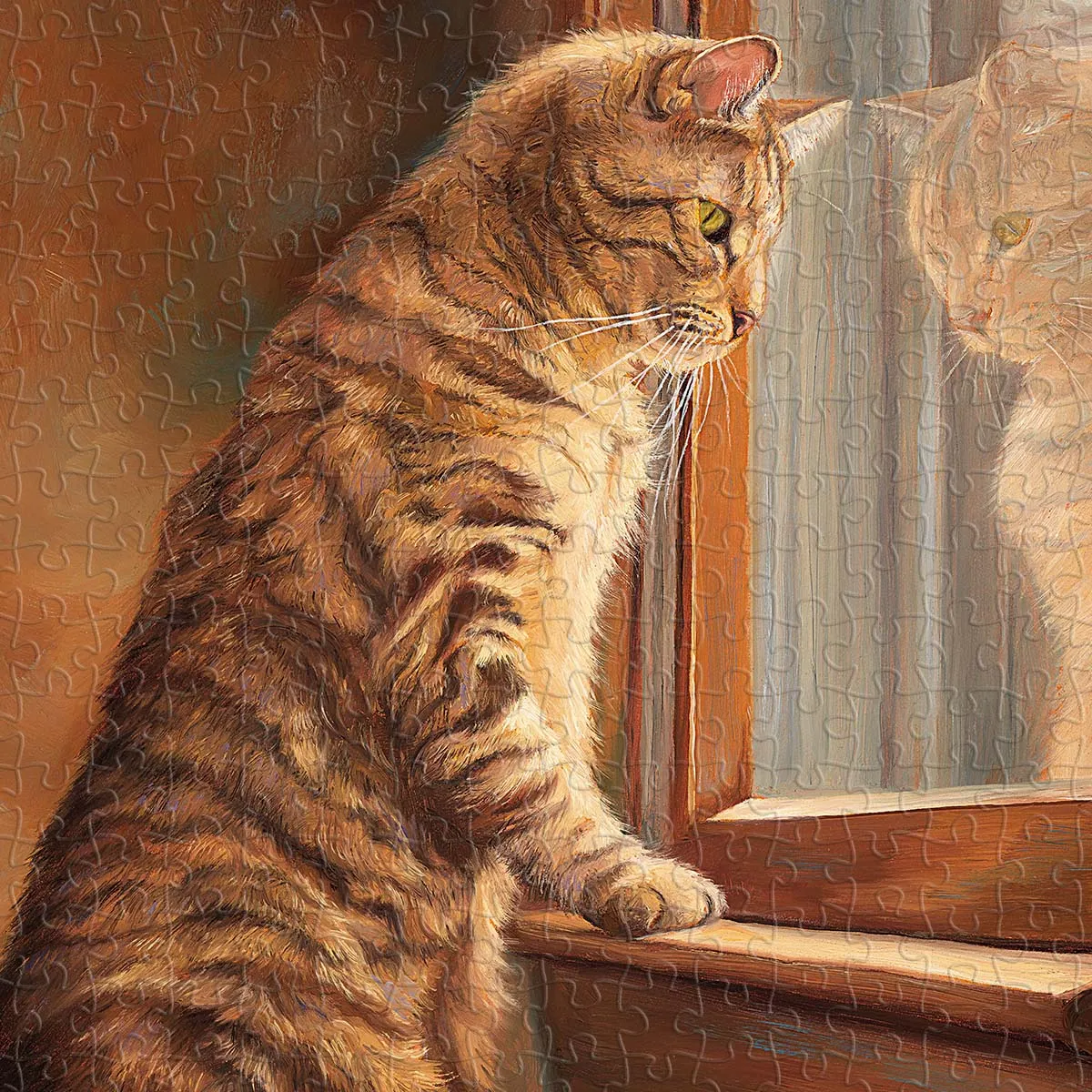 PieceRelax PieceClicks Peering Out Window U1054 puzzle 504 piese pisici