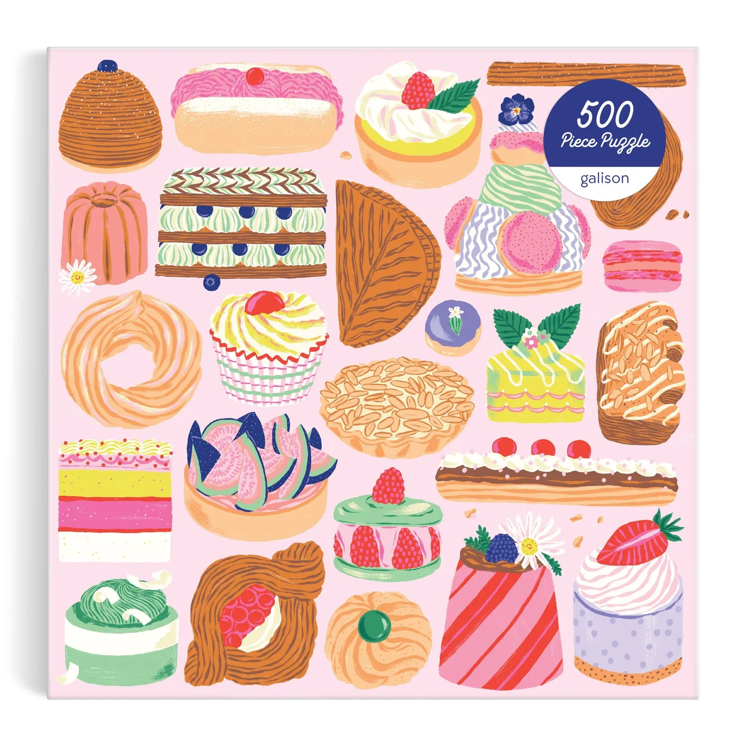 Mudpuppy Sweet Confections puzzle 500 piese dulciuri