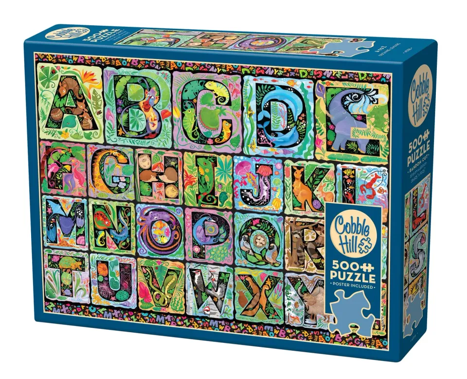 Cobble Hill A to Z puzzle 500 piese animale