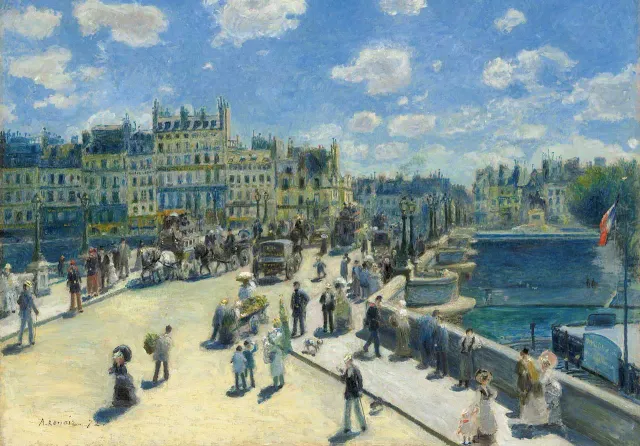 Mosaic Puzzles Pont Neuf Paris Renoir puzzle lemn 500 piese artă