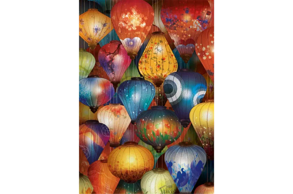 Mosaic Puzzles Lantern Emporium puzzle lemn 500 piese