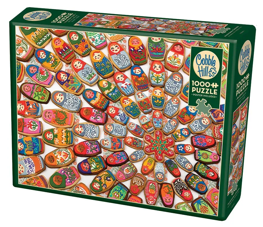 Cobble Hill Matryoshka Cookies puzzle 1000 piese fursecuri