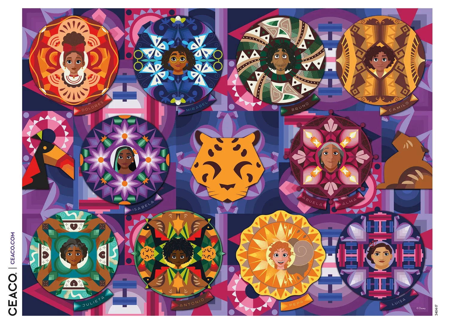Ceaco Encanto Mandala puzzle 1500 piese Disney