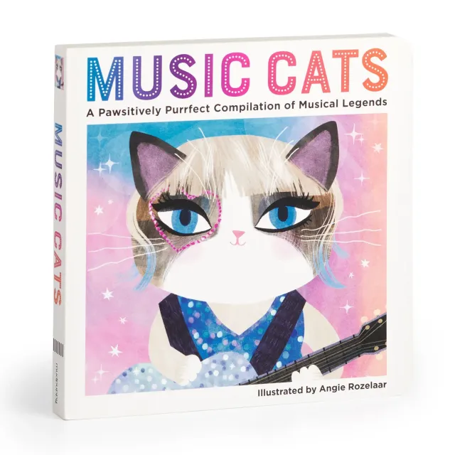 Mudpuppy Music Cats carte cartonata editia 2 pisici muzicieni