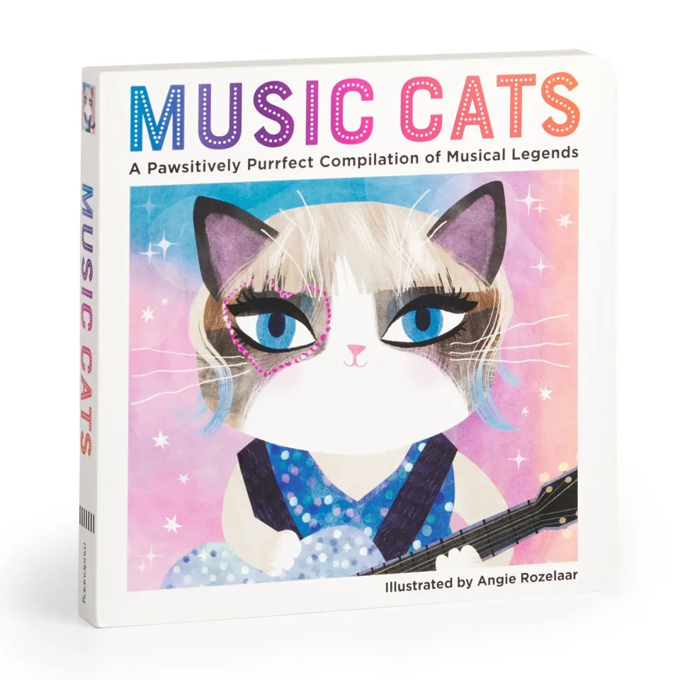 Mudpuppy Music Cats carte cartonata editia 2 pisici muzicieni
