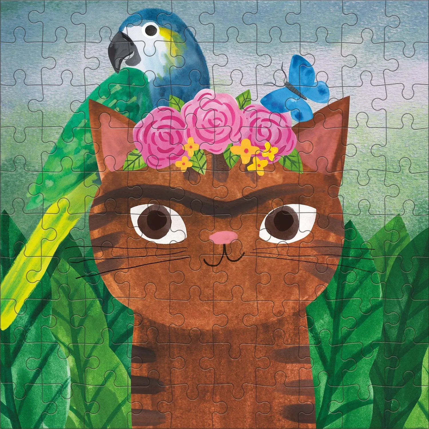Mudpuppy Frida Catlo Artsy Cats puzzle 100 piese cutie