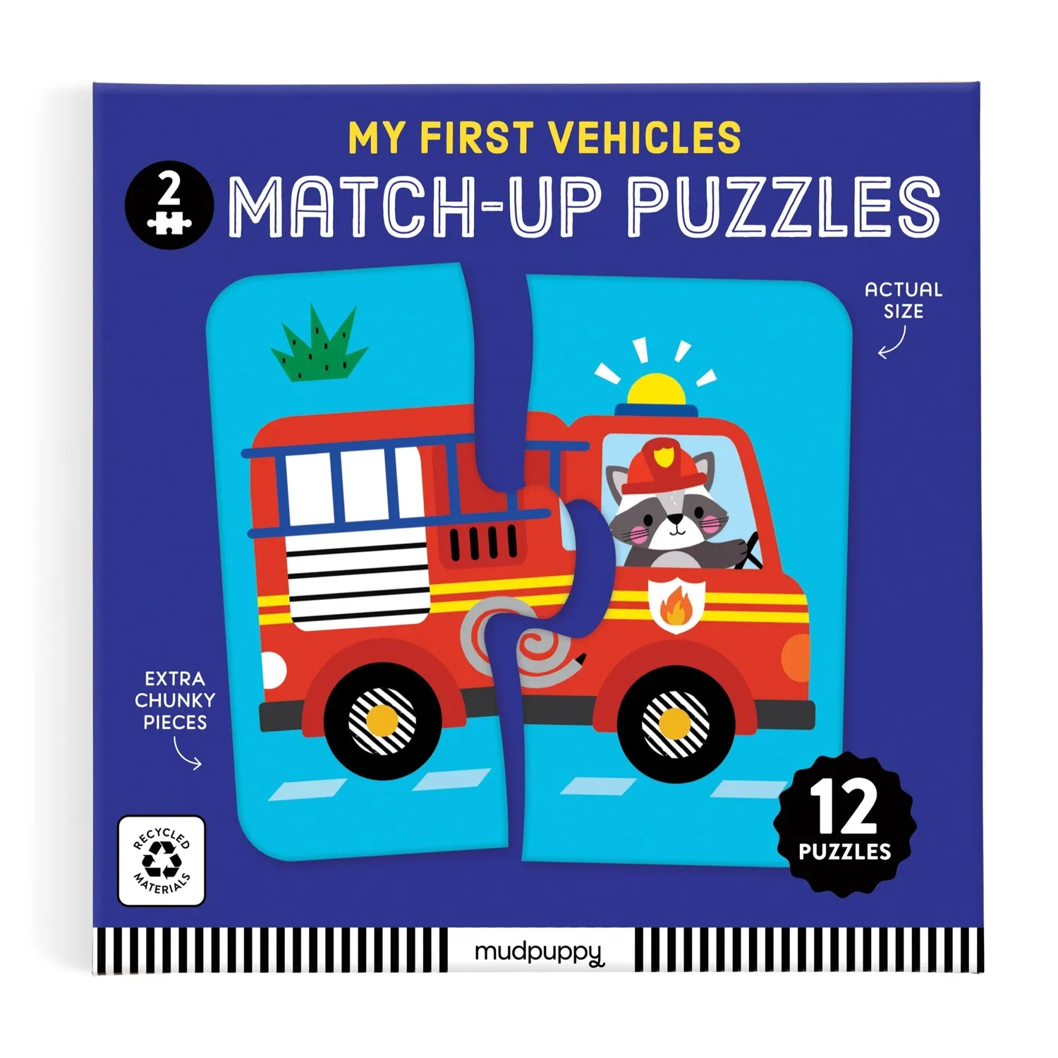 Mudpuppy My First Vehicles puzzle 12x2 piese vehicule