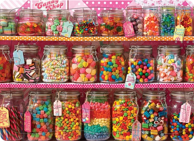 Cobble Hill Sweet Sweet Sugar puzzle tava 35 piese dulciuri