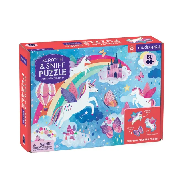 Mudpuppy Unicorn Dreams puzzle 60 piese parfumat 38x28 cm