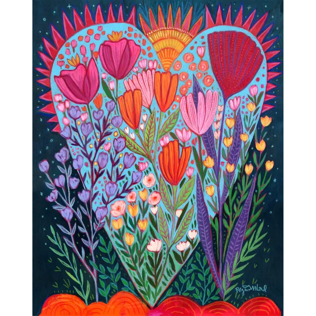 Hidden Piece Big Blooming Love puzzle lemn 521 piese