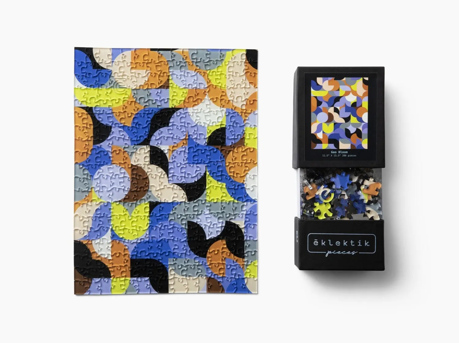 Eklektik Pieces Geo Bloom puzzle 285 piese 29x39 cm floral