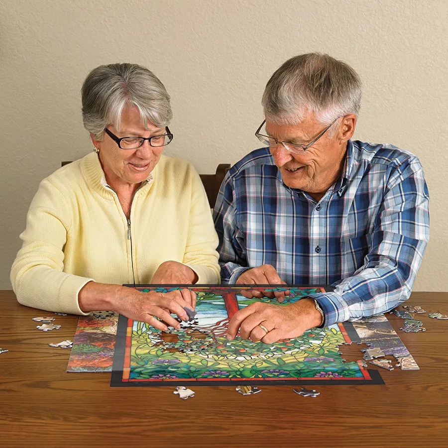 Cobble Hill Easy Handling Tree of Life Stained Glass puzzle 275 piese vitraliu