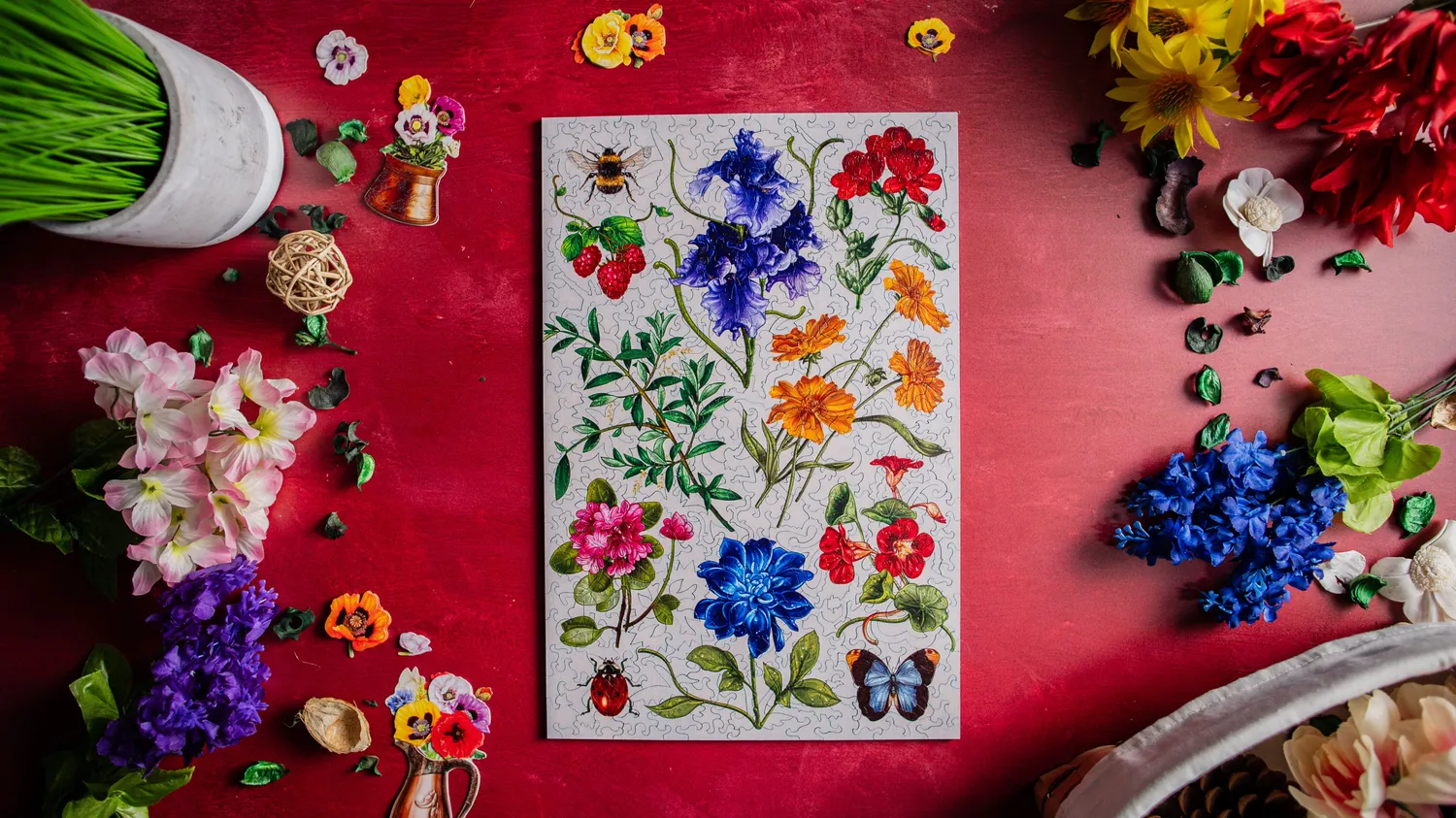 Mosaic Puzzles Botanical Studies puzzle din lemn 100 piese floral