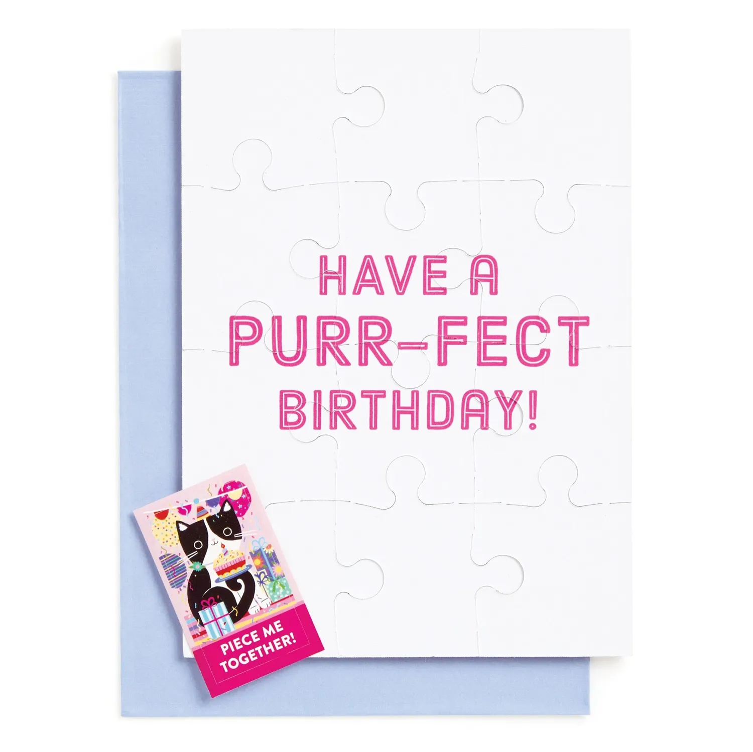 Mudpuppy Purr-fect Cat felicitare puzzle 12 piese