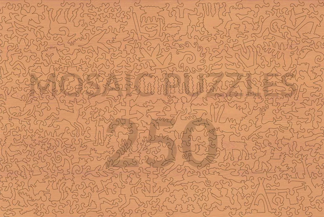 Mosaic Puzzles Red Acorn Forest puzzle lemn 250 piese toamnă