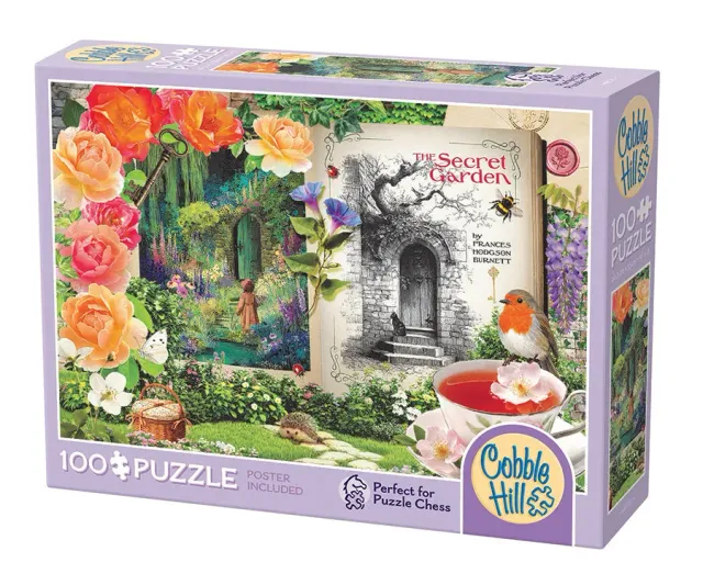Cobble Hill Secret Garden puzzle 100 piese gradina