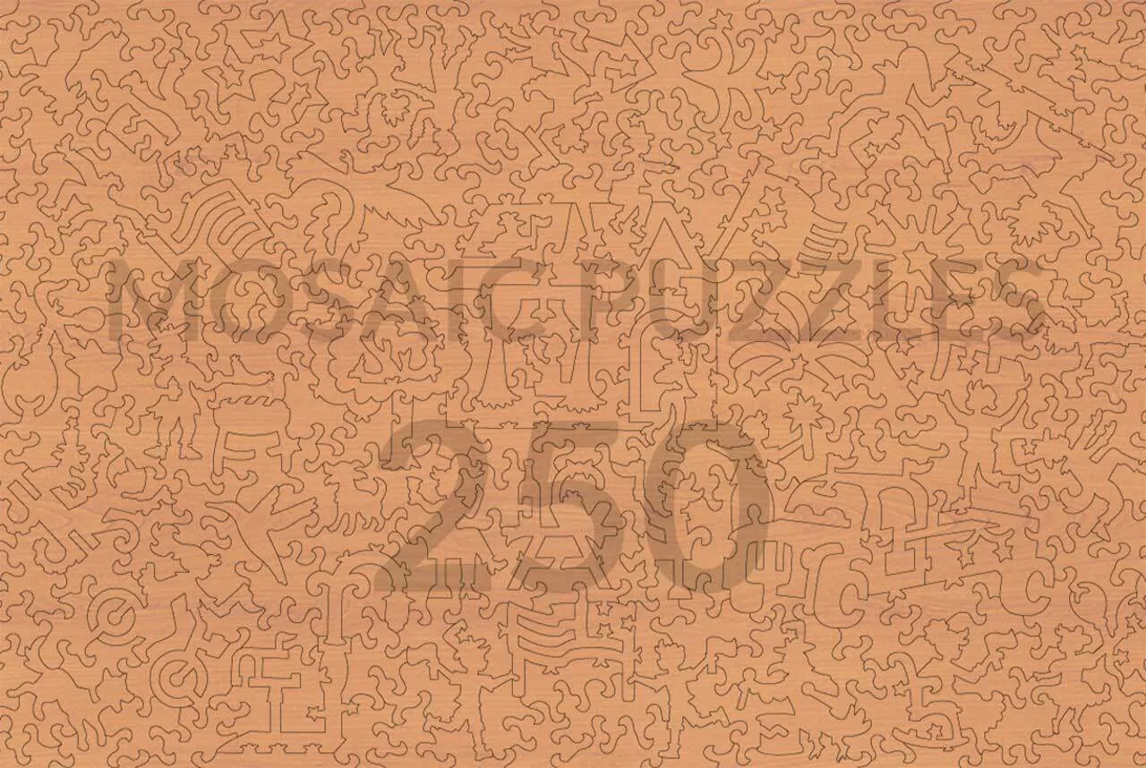 Mosaic Puzzles Rushmore on the Fourth puzzle lemn 500 piese SUA