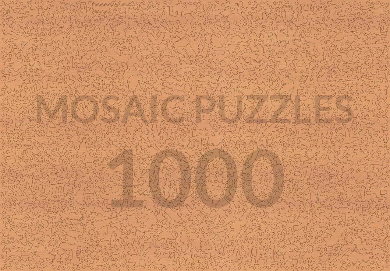 Mosaic Puzzles Feathered Friends puzzle lemn 50 piese pasari